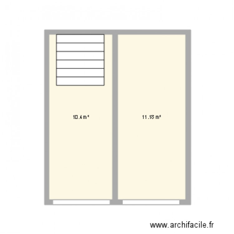 Sortie de secours escalier. Plan de 0 pièce et 0 m2