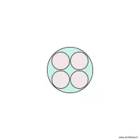 4 billes de 4mm dans 10mm