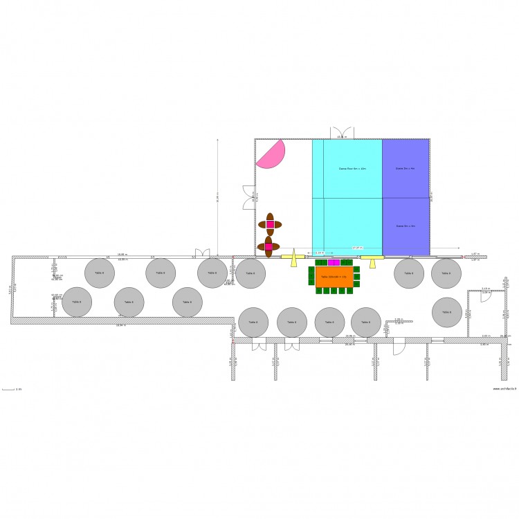 Salle 129-de 8. Plan de 0 pièce et 0 m2