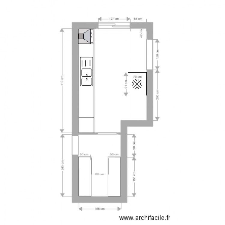 Cuisine plan ensemble. Plan de 0 pièce et 0 m2