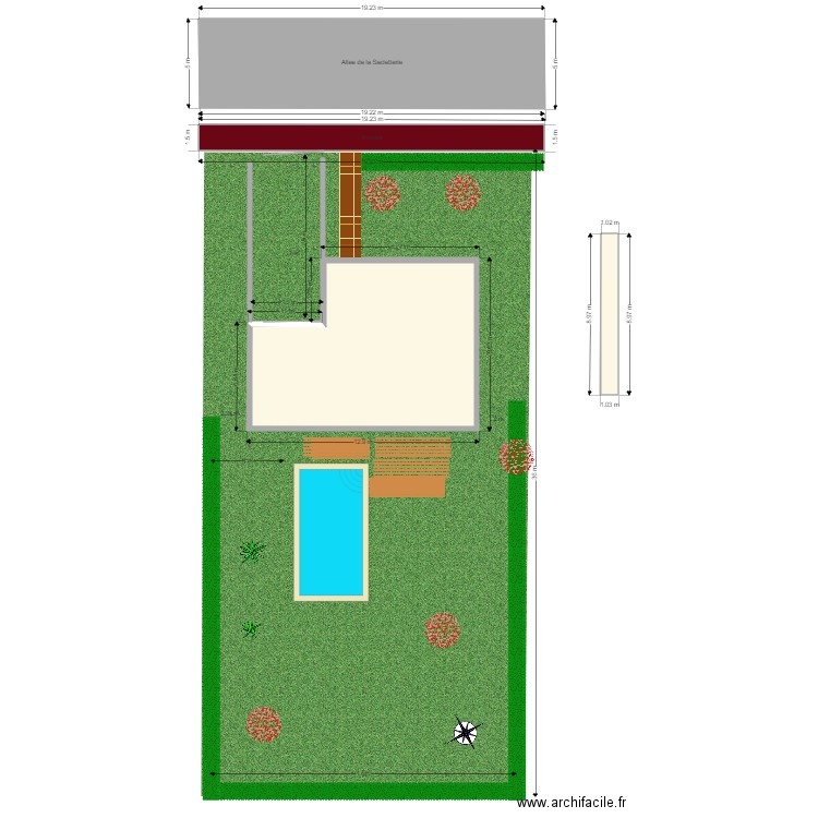 Plan de masse v04. Plan de 0 pièce et 0 m2