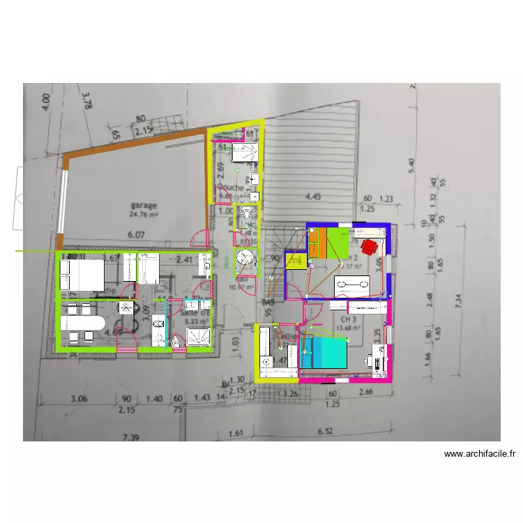 Chambre Sophie 2. Plan de Chambre Sophie 2. Plan de