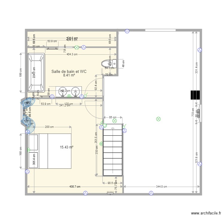 Etage Faure 2. Plan de 0 pièce et 0 m2