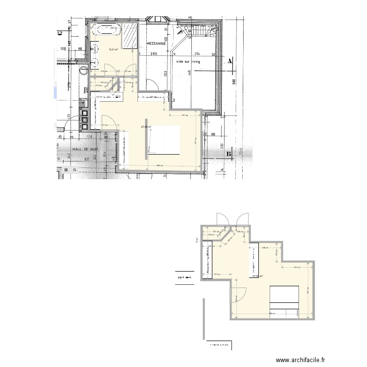 Virginie et Marc. Plan de 0 pièce et 0 m2