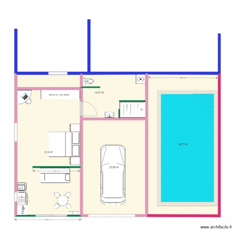 Momas terrasse 2. Plan de 0 pièce et 0 m2
