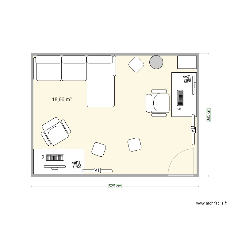 Plan Bureau Sups Anim V2 Canap Made. Plan de 0 pièce et 0 m2