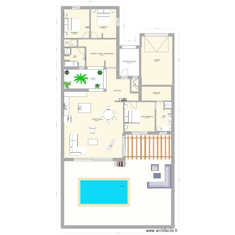 bourgneuf. Plan de 14 pièces et 328 m2