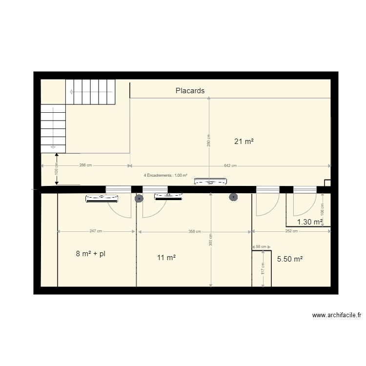 Etage clim. Plan de 0 pièce et 0 m2