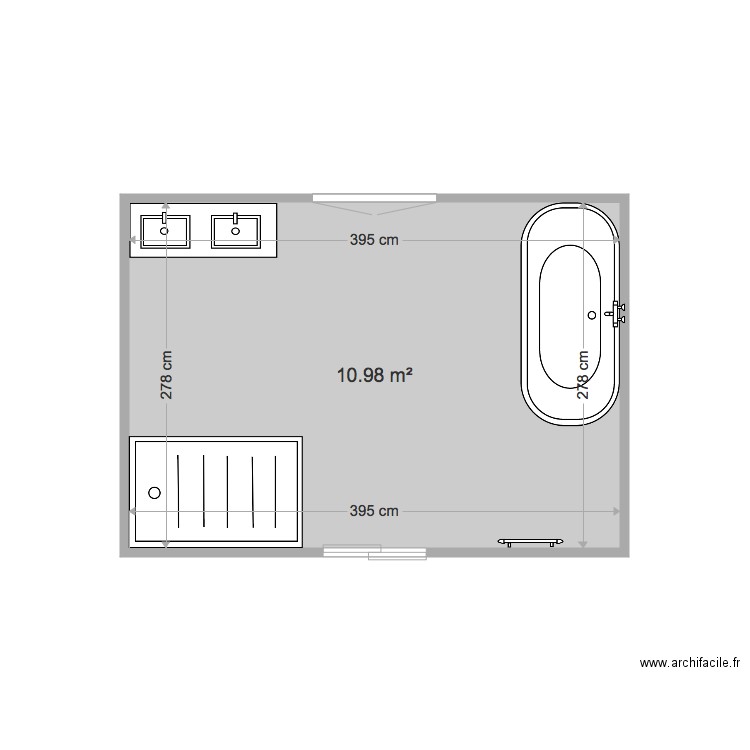 Salle de Bain RDC. Plan de 0 pièce et 0 m2