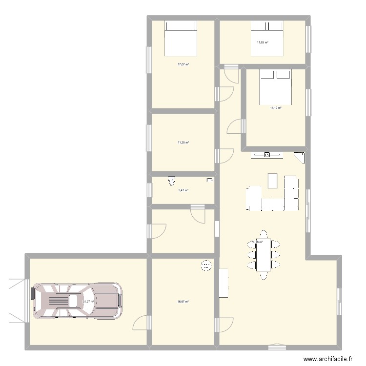 PLAN 1. Plan de 0 pièce et 0 m2