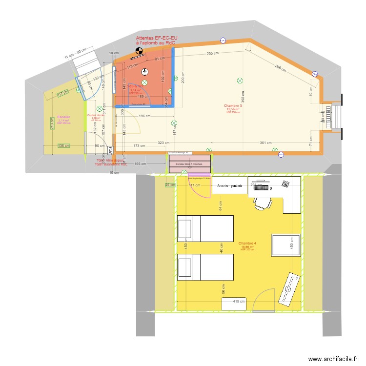 MarSylTour3étageStudioMeubléV4. Plan de 0 pièce et 0 m2