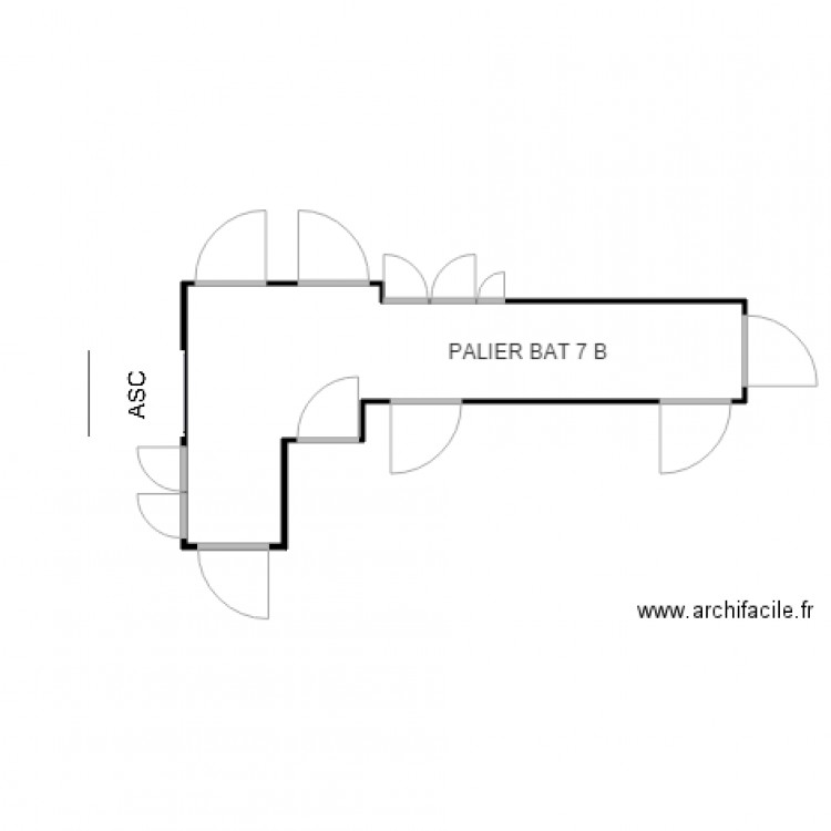 PALIER BAT B 7 PC SAINT MAURICE. Plan de 0 pièce et 0 m2