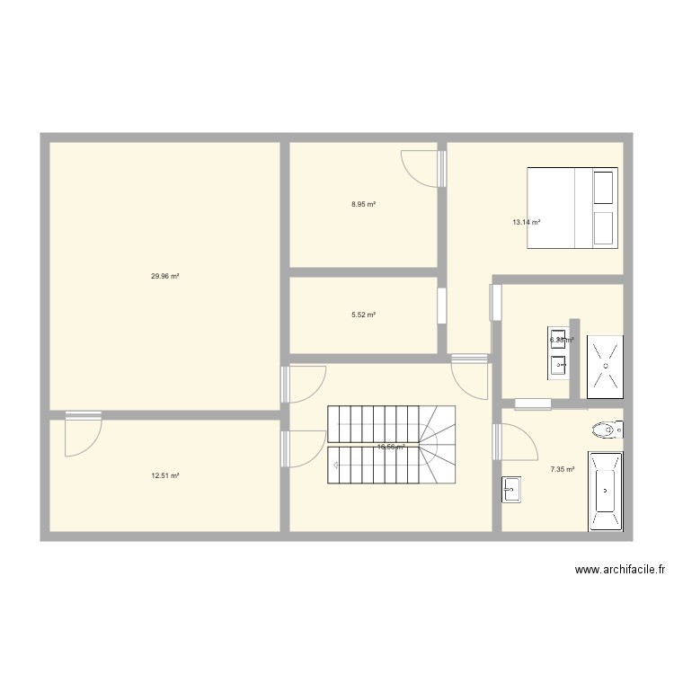 maison etage. Plan de 0 pièce et 0 m2