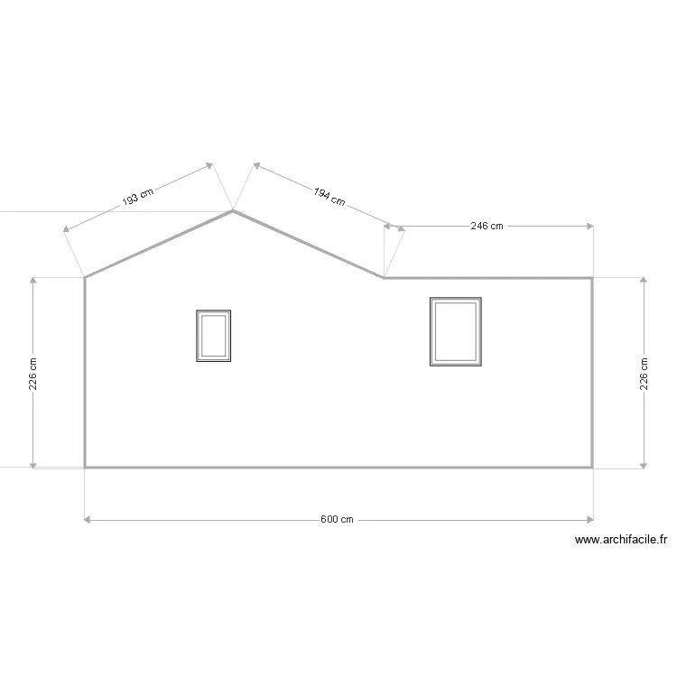 BremEtatActuelFacadeOUEST. Plan de 