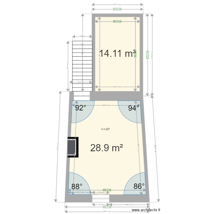 Beaucel 1 etage nu. Plan de 0 pièce et 0 m2