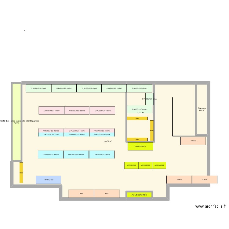 Braderie ETE 2022 Interieure. Plan de 5 pièces et 152 m2