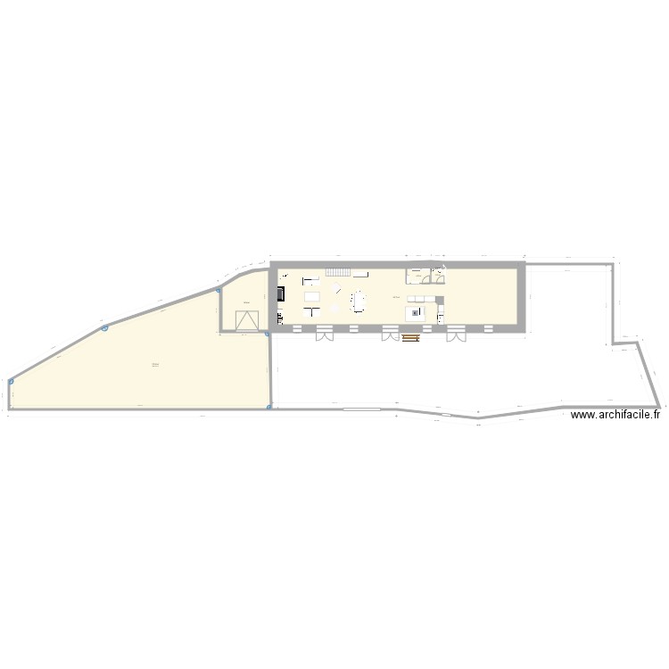 Gros 15260. Plan de 6 pièces et 415 m2