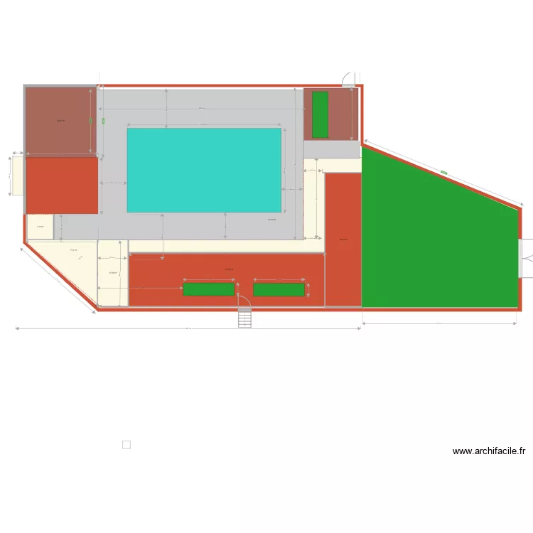 extension plages piscine projet 261021. Plan de extension plages piscine projet 261021. Plan de