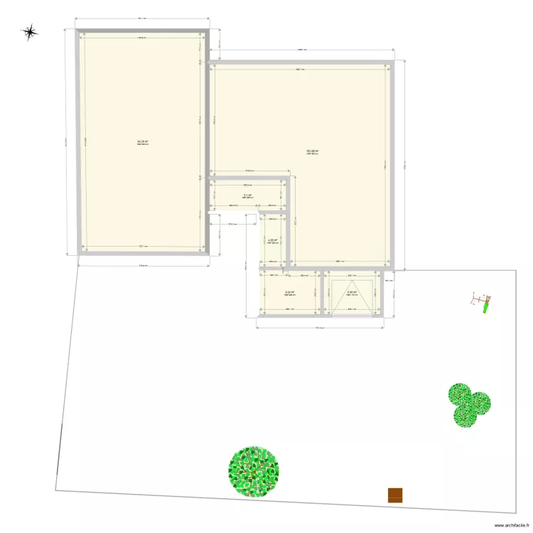 Abris  jardin. Plan de 
