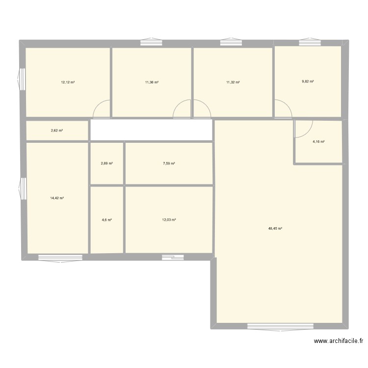 maison. Plan de 12 pièces et 141 m2