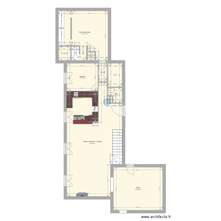 LISLE SUR TARN. Plan de 23 pièces et 237 m2