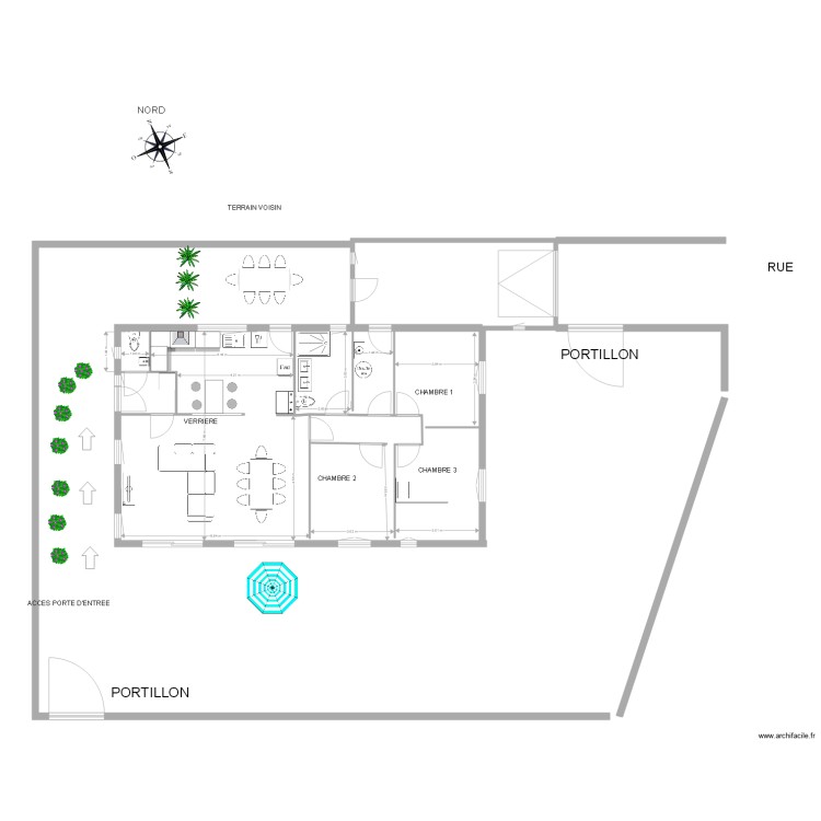 plan so  entree &agrave; l ouest cellier dans maison ET LIMITES 3. Plan de 0 pièce et 0 m2