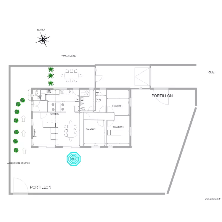 plan so  entree &agrave; l ouest cellier dans maison ET LIMITES 3. Plan de 