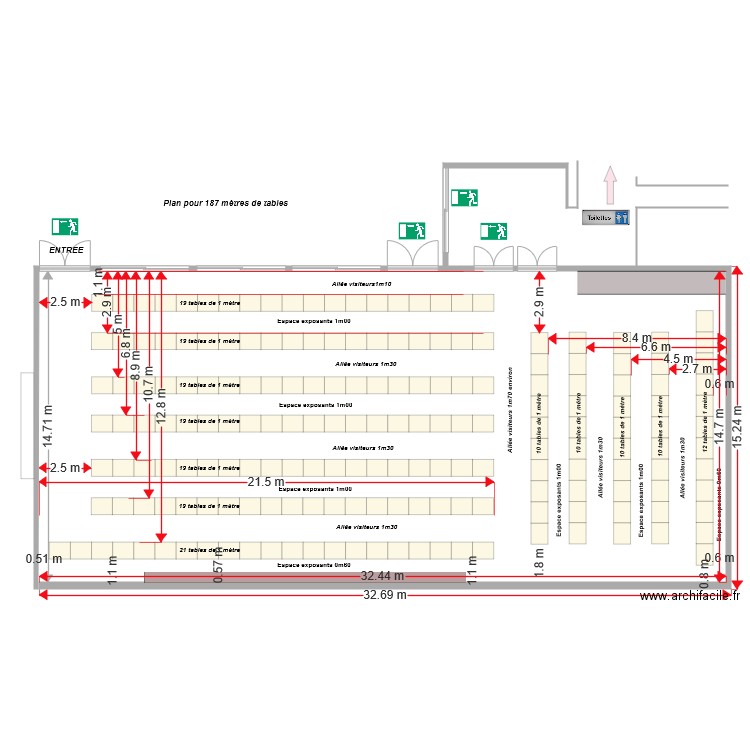 Vide grenier salle polyvalente. Plan de 0 pièce et 0 m2