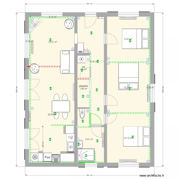 appart arlac xuxen allande version Gaz. Plan de 