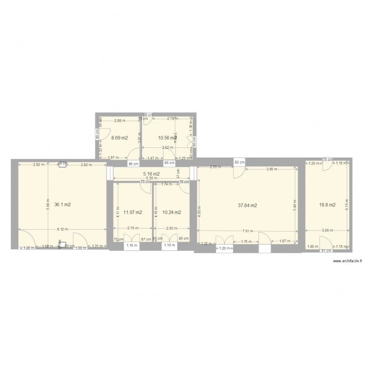 les vielles ventes avec cotes . Plan de 0 pièce et 0 m2