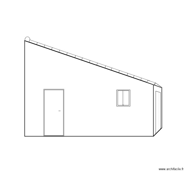 Garage façade Nord. Plan de 0 pièce et 0 m2