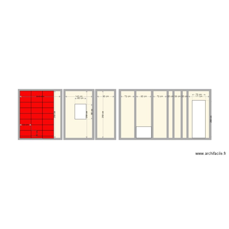 SDB R1. Plan de 0 pièce et 0 m2