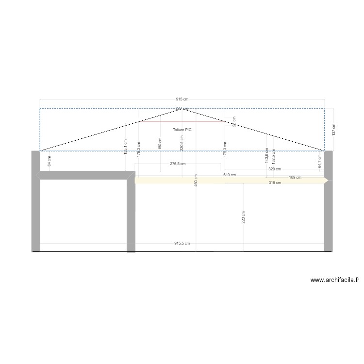 PIC - Garage. Plan de 0 pièce et 0 m2