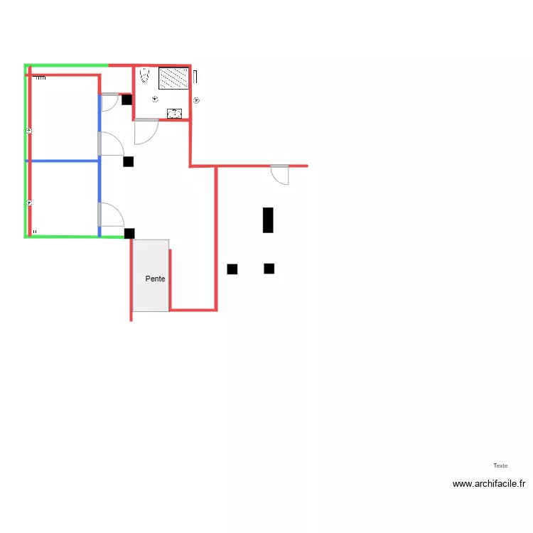 FOND DE SALLE. Plan de 