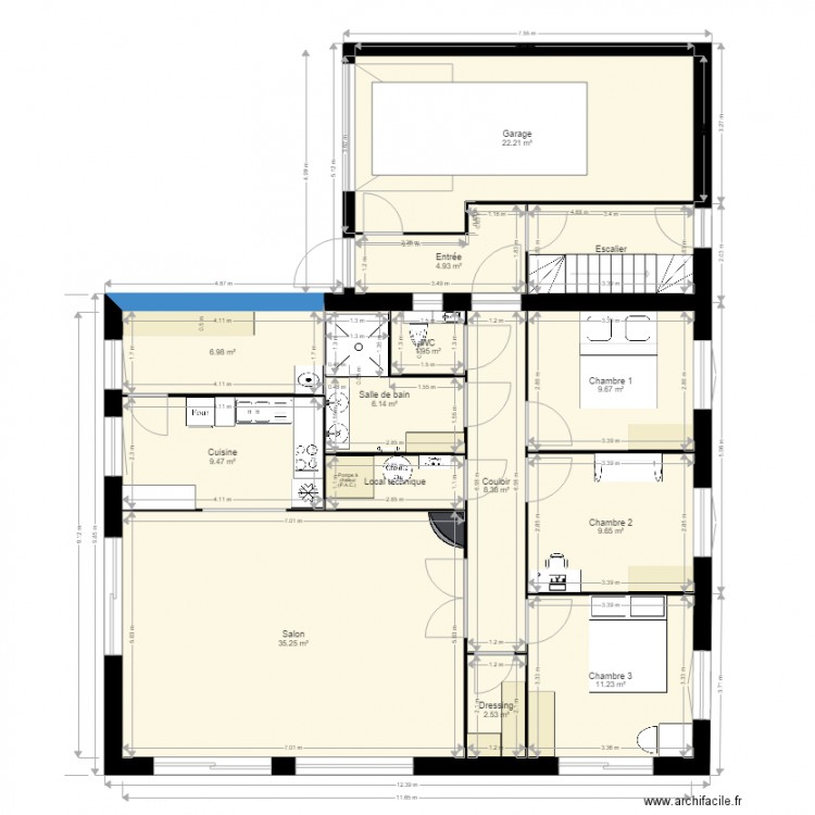  maison605. Plan de 0 pièce et 0 m2