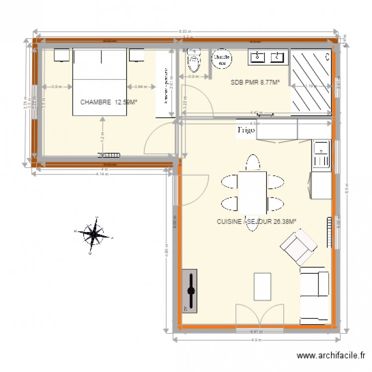 amenagement garage cedric et amélie. Plan de 0 pièce et 0 m2