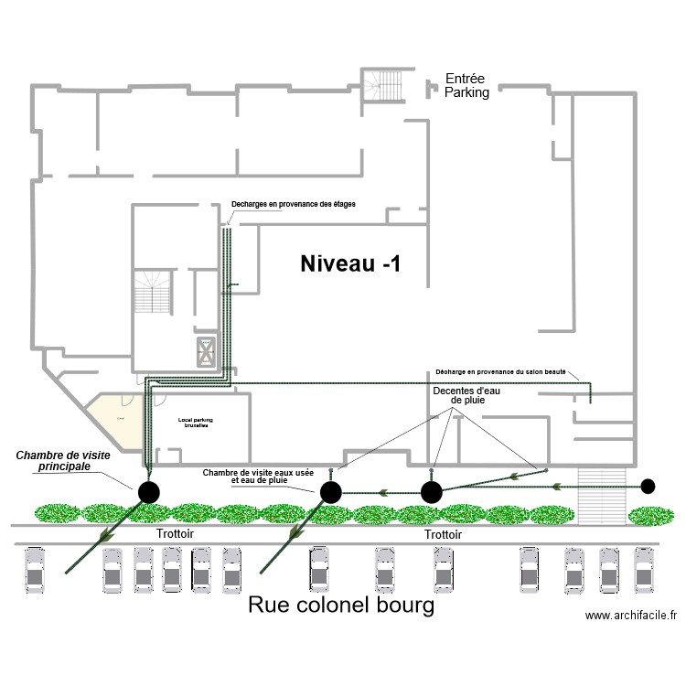 parking -1. Plan de 0 pièce et 0 m2