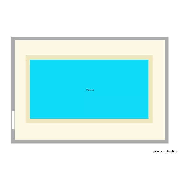 piscine. Plan de piscine. Plan de