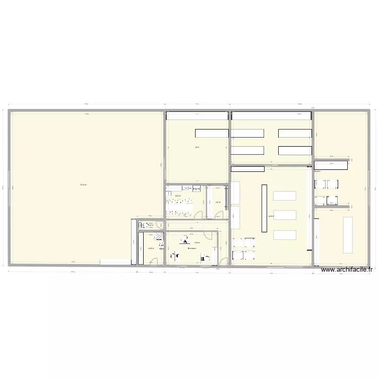hangar. Plan de 