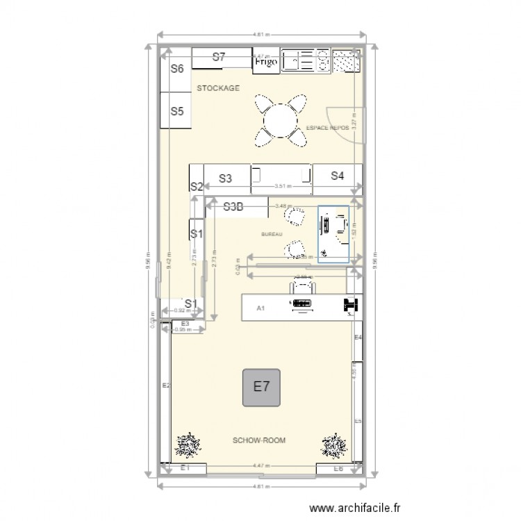 plan local VHB 2. Plan de 0 pièce et 0 m2