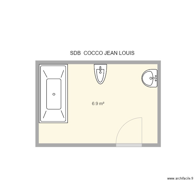 COCCO   SDB. Plan de 0 pièce et 0 m2