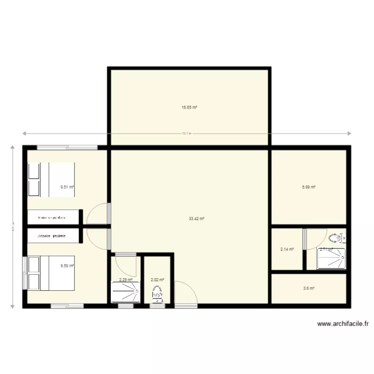 Maison 1. Plan de Maison 1. Plan de