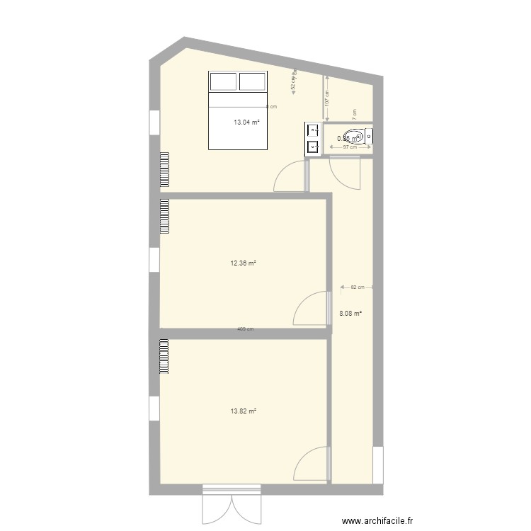 etage baignoire4. Plan de 0 pièce et 0 m2