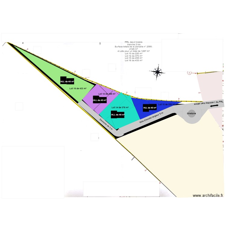 PRL 2eme tranche bis. Plan de 0 pièce et 0 m2