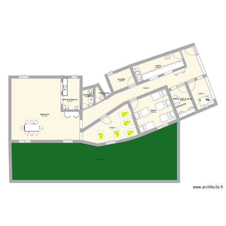 MICRO CRECHE 4. Plan de 0 pièce et 0 m2