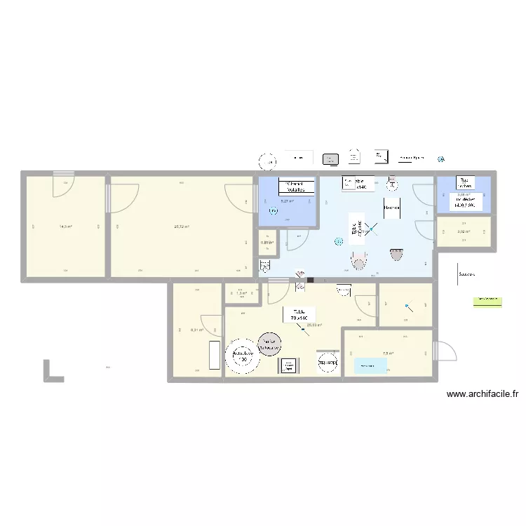 Haut Pouyet 001. Plan de 