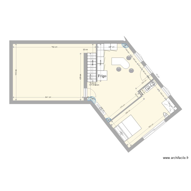 Studio Axel. Plan de 0 pièce et 0 m2