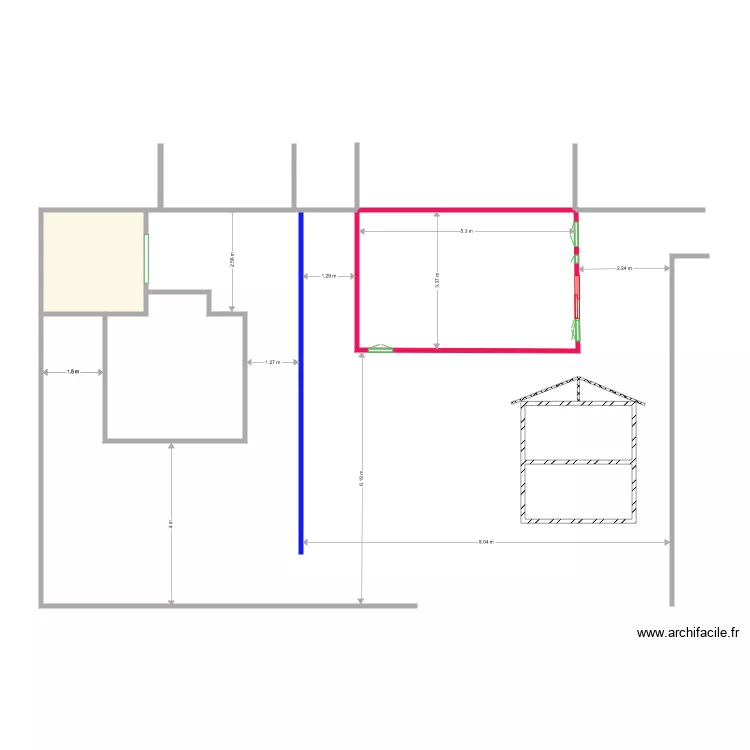 62 bis 8 projet implantation 1. Plan de 62 bis 8 projet implantation 1. Plan de
