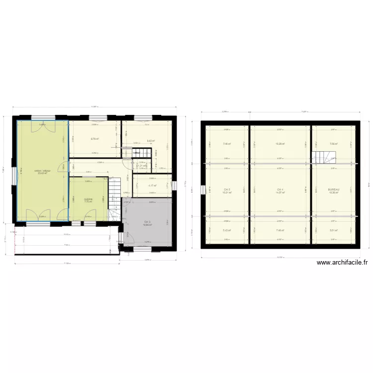 maison 3. Plan de 