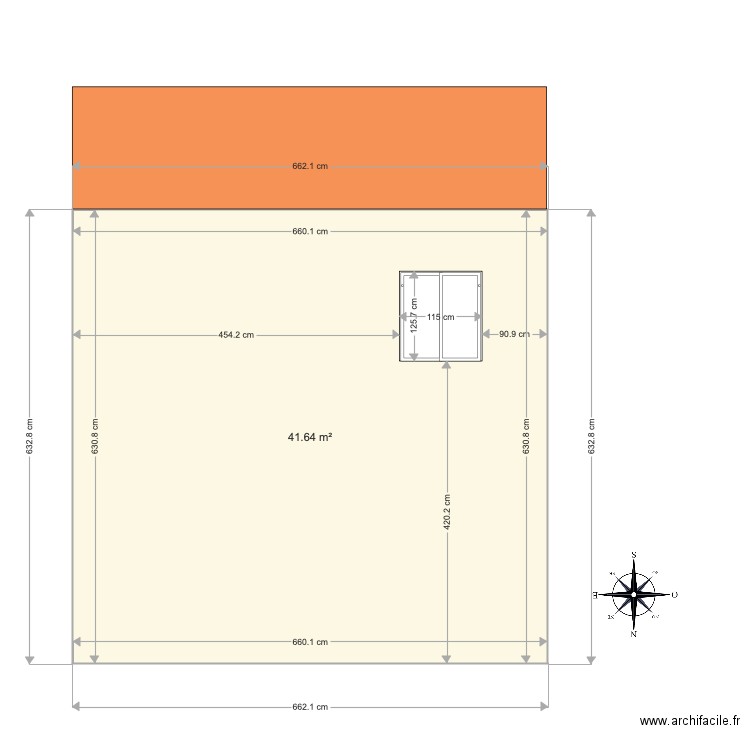 façade nord futur. Plan de 0 pièce et 0 m2